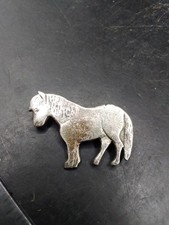 Vintage Silver Horse Brooch