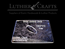 LASER CUT Acrylic Strat output jack Routing Template  Electric Guitar UK MADE