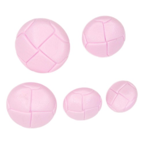 Football buttons pink - pink, 15mm