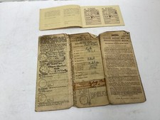 Vintage Registration Book Log Book AJS Motorcycle Plus Fuel book