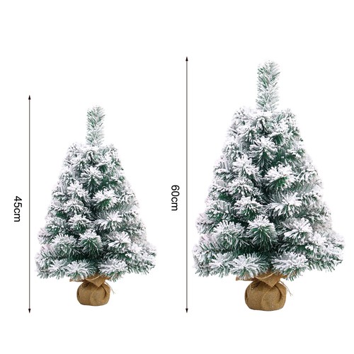 60cm mini flocked christmas - 60cm,