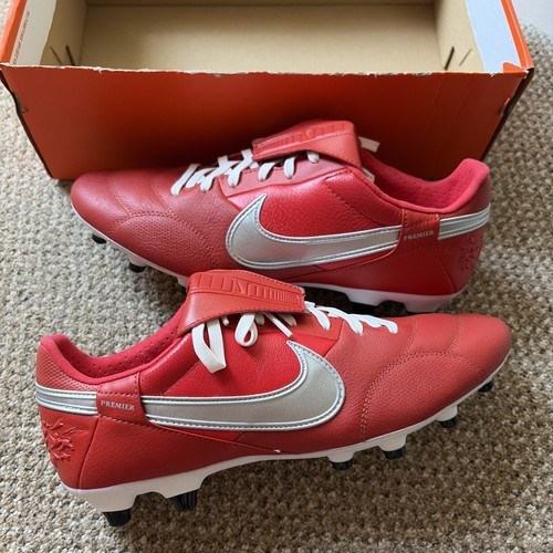 Nike premier iii red - fg, silver