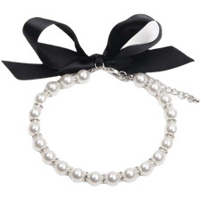 Adjustable pet pearl necklace - adjustable,