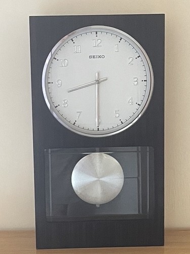 Seiko modern dark wooden - seiko, wall