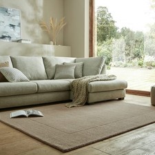 Dunelm Boston Wool Border Rug