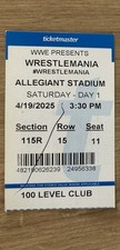 Wrestlemania 41 Ticket Stub Night 1