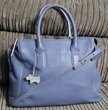 Radley Fleming Blue Leather Multi Way Bag