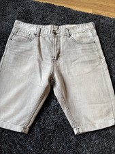 MENS GREY DENIM SHORTS SUMMER SIZE 34 WAIST !!!L@@K!!!