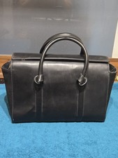 Zara Basic Black Bag Structured Very Good Faux leather with faux suede sides.