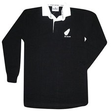 New Zealand Retro Style Rugby Shirt (Premium Cotton & Adult Sizes S to 3XL)