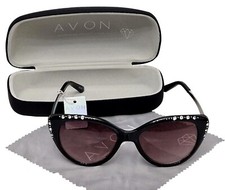 SWAROVSKI  Elements Sunglasses Avon Embellished Ladies Cat Eye Tinted & Case