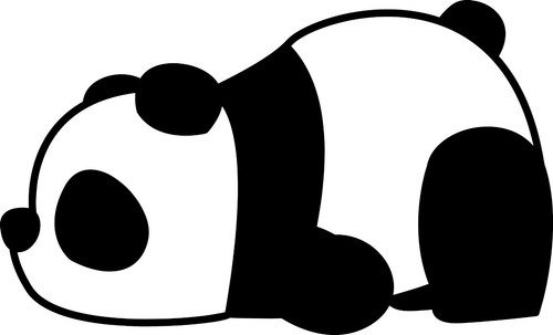 Sleeping panda bear animal - bear,