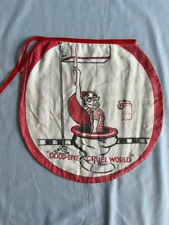 Vintage 1950s Novelty “Good-Bye Cruel World” Comical Toilet Seat Cover