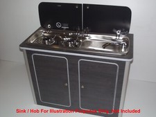 VW T4 T5 T6 Vito Hacienda Black Lightweight ply Camper kitchen pod Camper Van