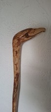 Hand Carved Walking Stick Staff  with Eagle's Head Handle