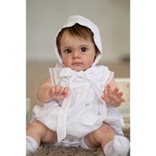 55cm  Reborn Baby Dolls Toddler Girl Maggi Cloth Body Rooted Hair Real Handmade