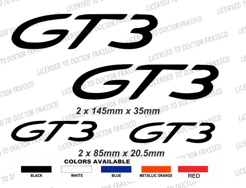 Porsche gt3 decal stickers - gt3, decal/stickers