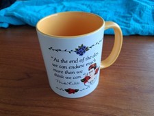 white and yellow Frida Kahlo inspiring quote mug, used great condition
