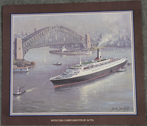 Cunard qe2 sydney harbour - sydney,