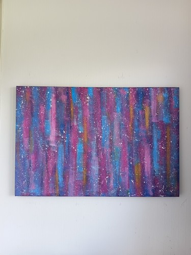Abstract acrylic painting