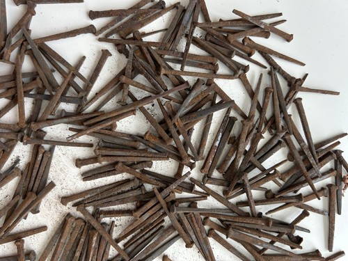 Rusty cut nails for - rusty,