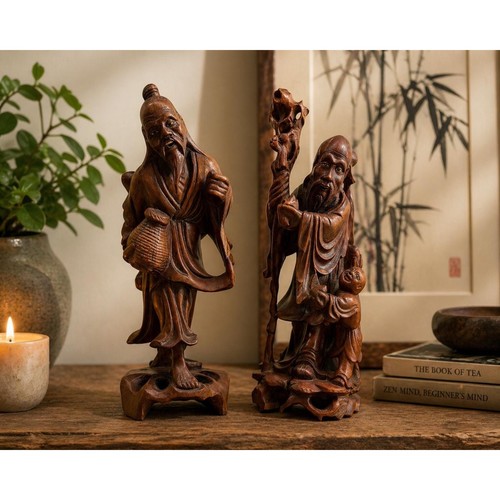 Hand carved wooden - wooden, buddhist