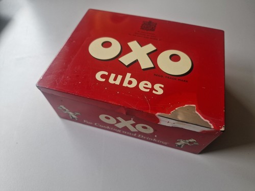 Vintage oxo cubes - oxo, red