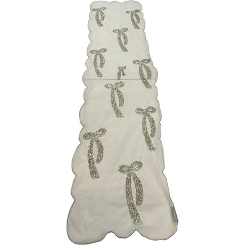 Tahari home white table - tahari, runner