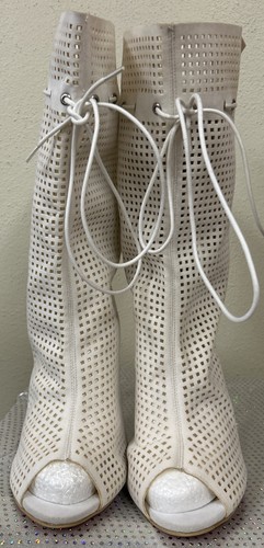 Stunning suede white soft - suede,