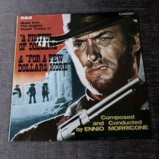 A Fistful Of Dollars/For A Few Dollars More UK Vinyl LP -ENNIO MORRICONE- Ex Con