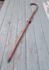 Vintage Wooden Walking Stick Cane Aid With Badges
