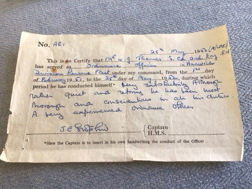 Vintage 1952 document signed - 1952,