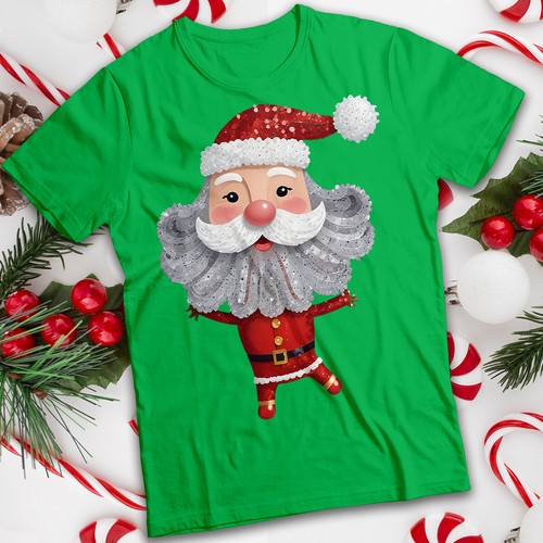 Mens and womens - sparkly, santa