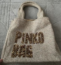 Pinko Wool and sequin Tote Bag