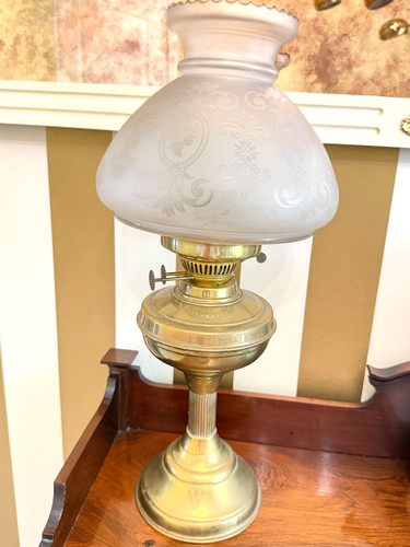 Brass victorian oil - victorian,