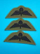 Olive Green Parachute Wings Badge Pack of 3