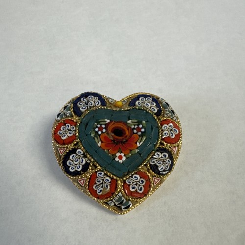 Vintage micro mosaic heart - micro,