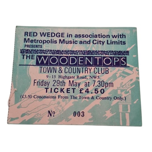 The woodentops concert ticket - the,