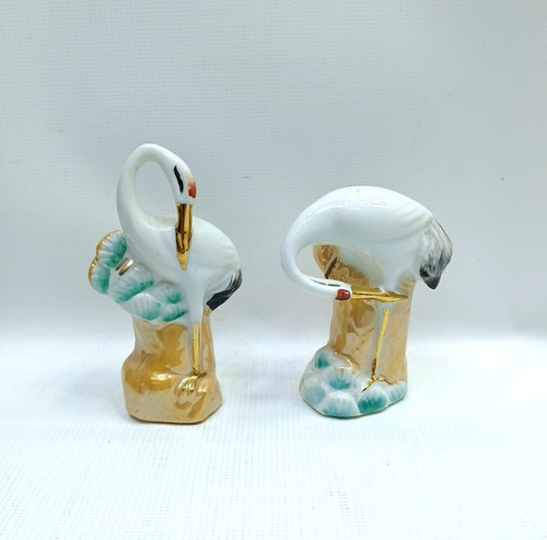 Vtg art deco cranes - vtg,