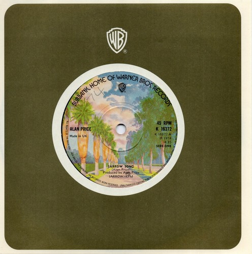 Alan price jarrow song - jarrow, (7"