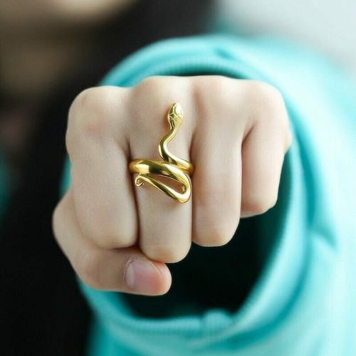 Y2k snake ring stainless steel - y2k,