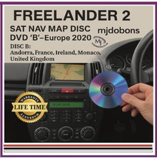 Land Rover  Freelander 2 Sat Nav Disc 2020 UK Europe Map Update DVD Denso