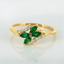 Natural emerald and - emerald, diamonds