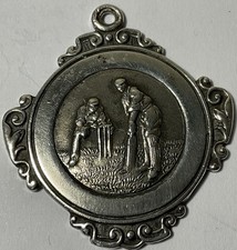 Vintage Cricket Fob Medal
