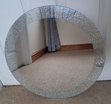 Round Circle Silver Glitter