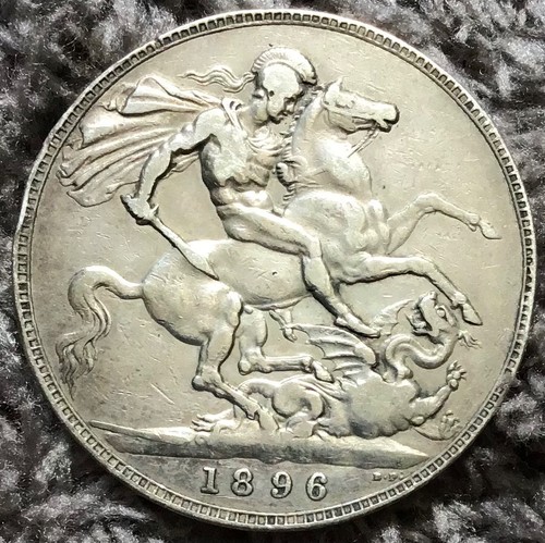 Victoria crown 1896 - crown, silver