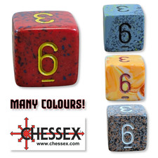 Chessex D6 Six-Sided Dice 16mm