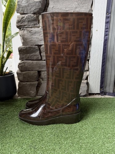 Fendi zucca logo - zucca, pvc
