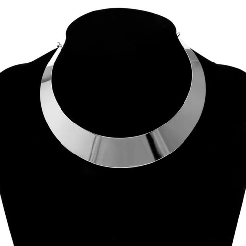Metal alloy torque necklace - torque,
