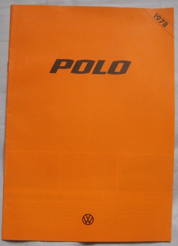 1978 volkswagen polo brochure - polo,